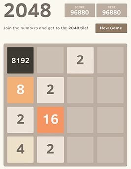 2048 game project